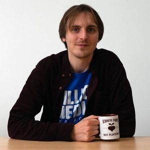 picture of Richie Billing with cup of tea